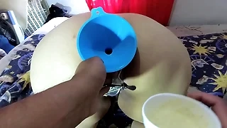 I honour drinking smoothies from my anal slut's ass hole